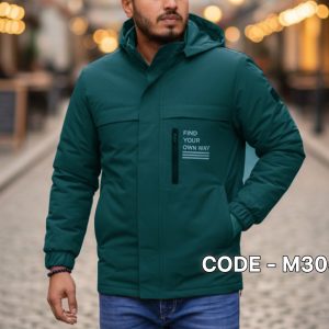 Hoodi Jacket - Petrol Blue - M305