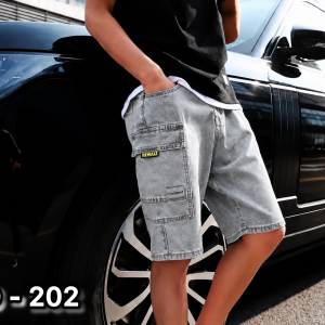DENIM SHORTS - ASH