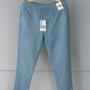 Cotton Trouser - Sky
