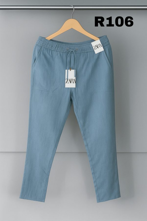 Cotton Trouser - Sky