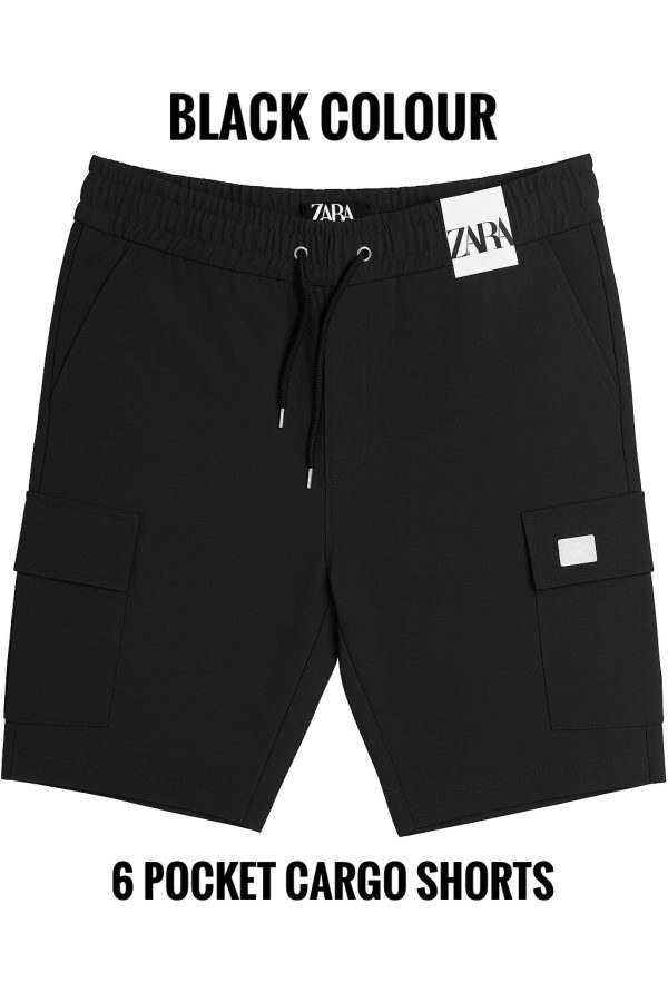 Cargo Shorts-Black