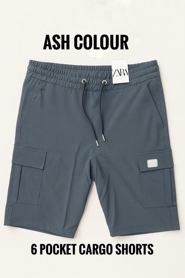 Cargo Shorts-Ash