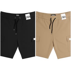 Shorts-2pic-Black/Brown