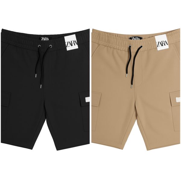 Shorts-2pic-Black/Brown