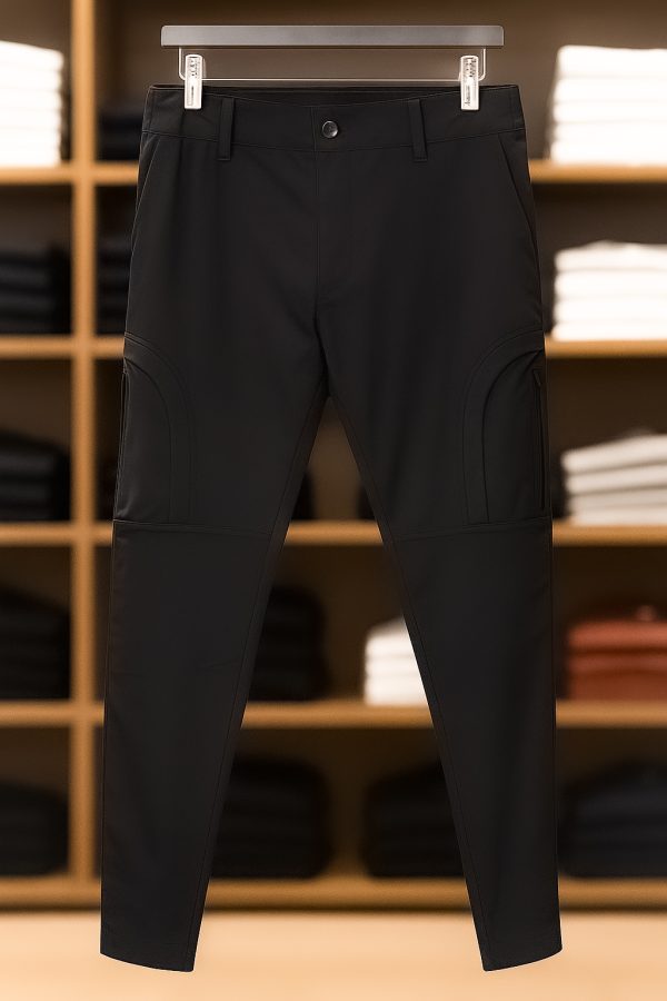 6 Pocket Cargo Trouser-Black