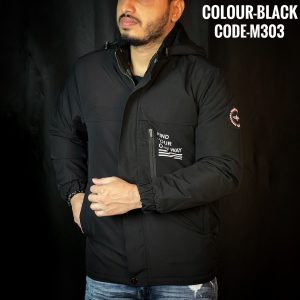 Hoodi Jacket - Black - M303