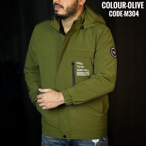 Hoodi Jacket - Olive - M304