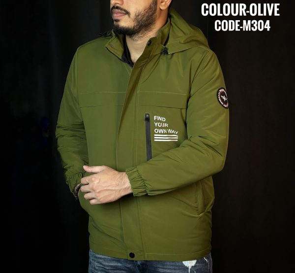 Hoodi Jacket - Olive - M304