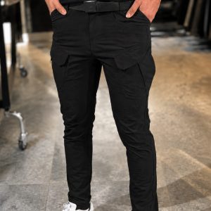 6 Pocket Cargo Trouser - Black